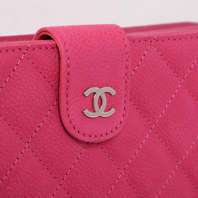 Chanel C013 Matelasse Bi-Fold Wallet in Original Cannage Pattern Nubuck Leater