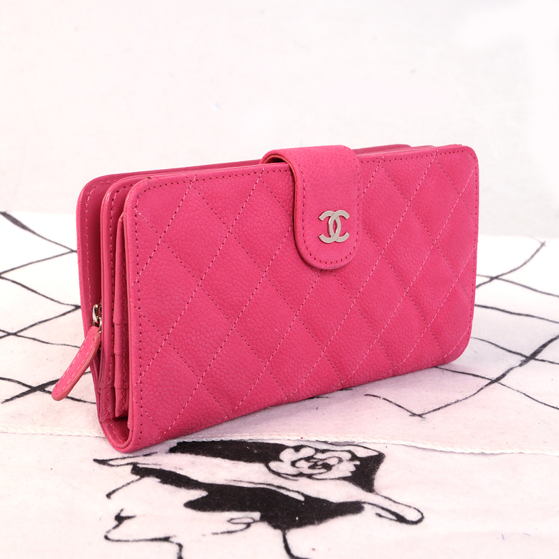 Chanel C013 Matelasse Bi-Fold Wallet in Original Cannage Pattern Nubuck Leater