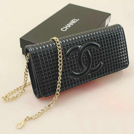 Chanel CC Logo Bi-Fold Emboss Wallet C164 Royalblue