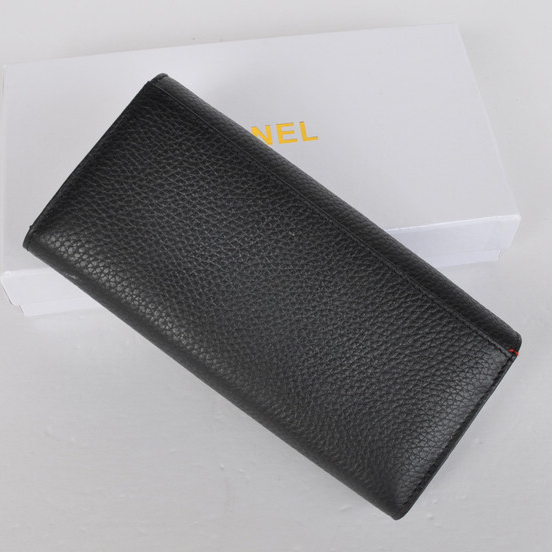 Chanel CC Logo Bi-Fold Wallet C164 Black