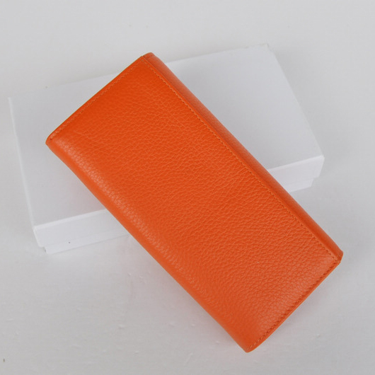 Chanel CC Logo Bi-Fold Wallet C164 Orange