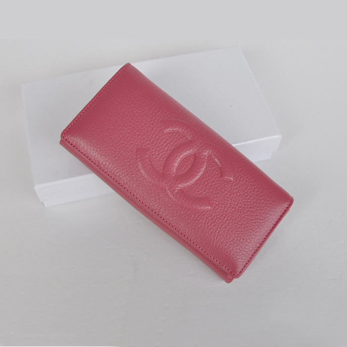 Chanel CC Logo Bi-Fold Wallet C164 Rose