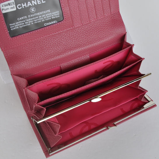 Chanel CC Logo Bi-Fold Wallet C164 Rose