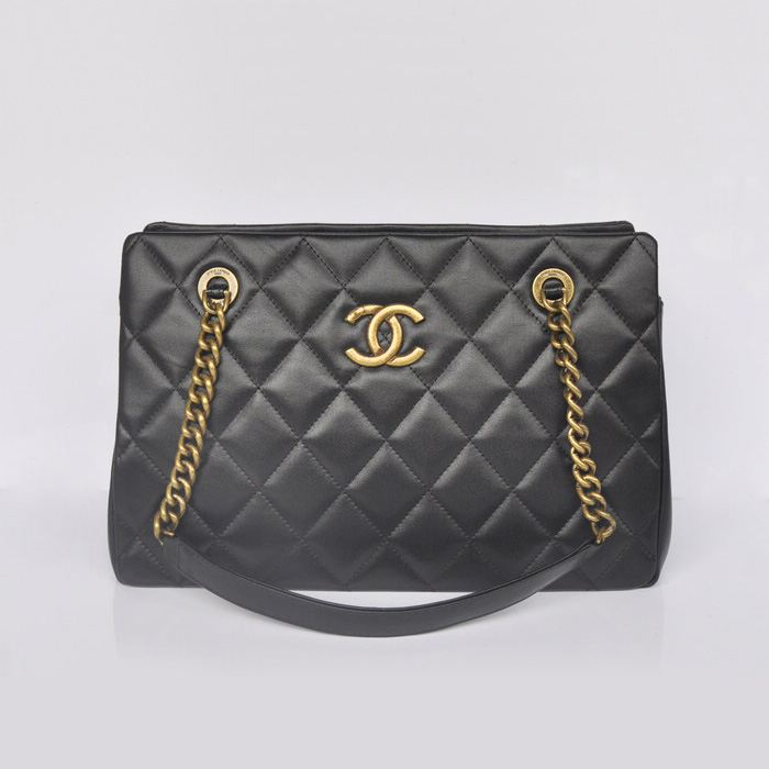 Chanel Calf Leather Shoulder Bag A67493 Black