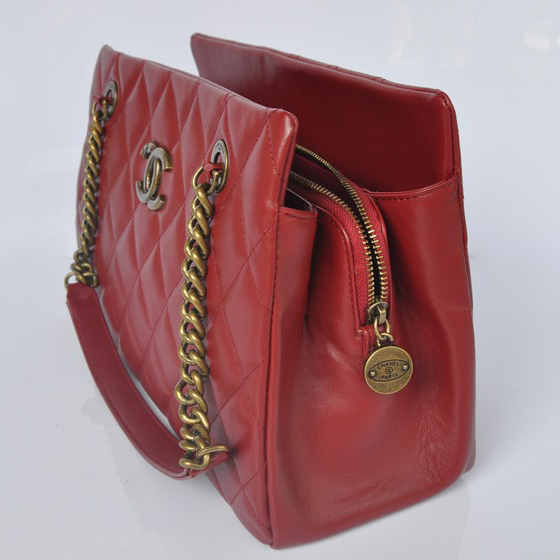 Chanel Calf Leather Shoulder Bag A67493 Burgundy