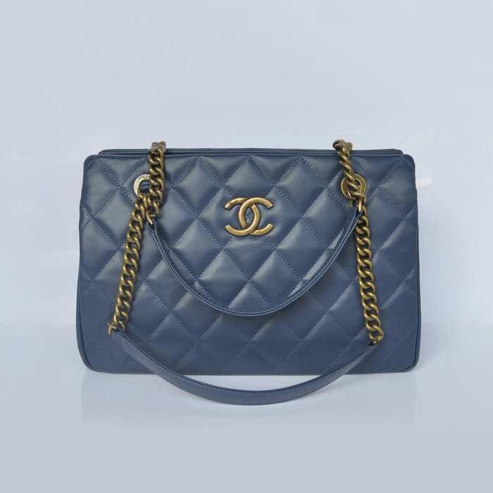 Chanel Calf Leather Shoulder Bag A67493 RoyalBlue