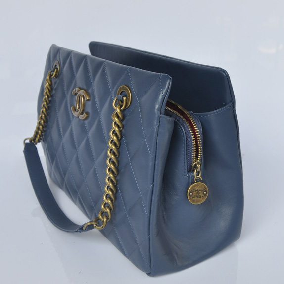 Chanel Calf Leather Shoulder Bag A67493 RoyalBlue