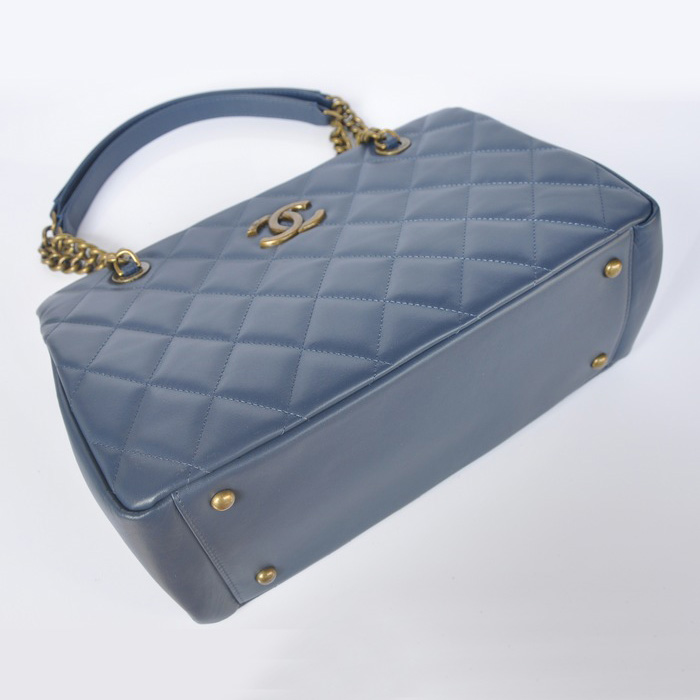 Chanel Calf Leather Shoulder Bag A67493 RoyalBlue