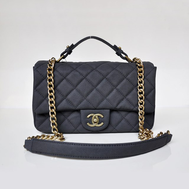 Chanel Classic Cannage Pattern Nubuck Leather Top Flap Bag A67622 Black