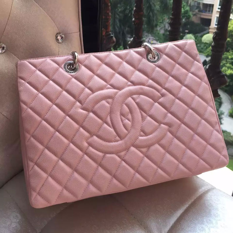 Chanel Classic Coco Bag Pink GST Caviar Leather A50995 Gold