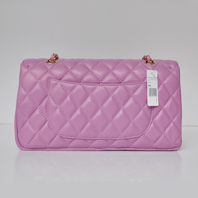 Chanel Classic Flap Bag 1113 Sheepskin leather in Light Purple with Gold