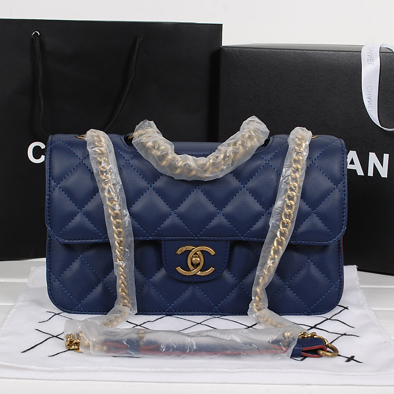 Chanel Classic Flap Bags Calfskin Leather A67029 Blue