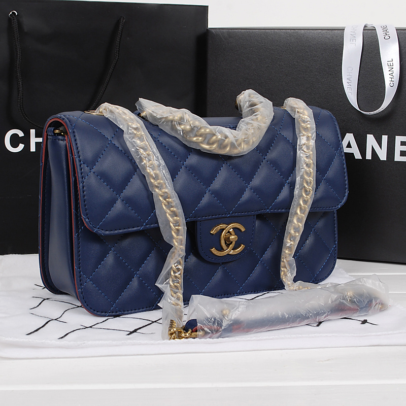 Chanel Classic Flap Bags Calfskin Leather A67029 Blue