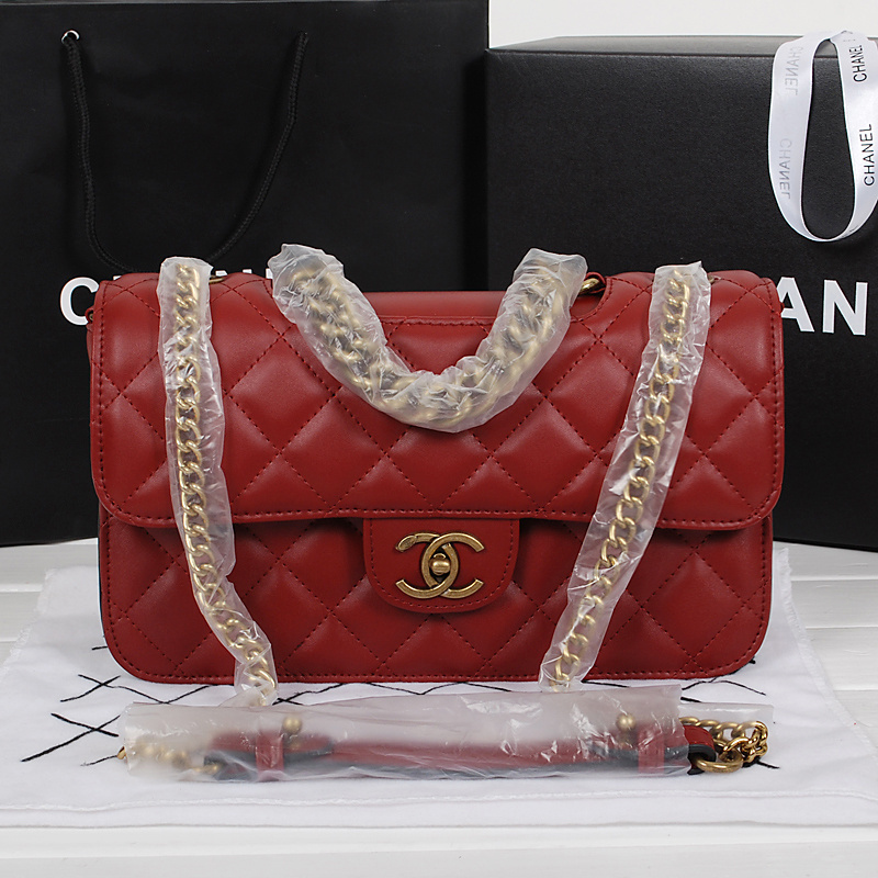 Chanel Classic Flap Bags Calfskin Leather A67029 Burgundy