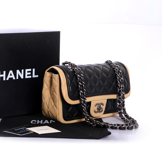 Chanel Classic Twist Flap Bag Original Sheepskin Leather A37001 Black