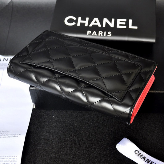 Chanel Combon Original Patent Leather Zip Around Wallet C50076 Black