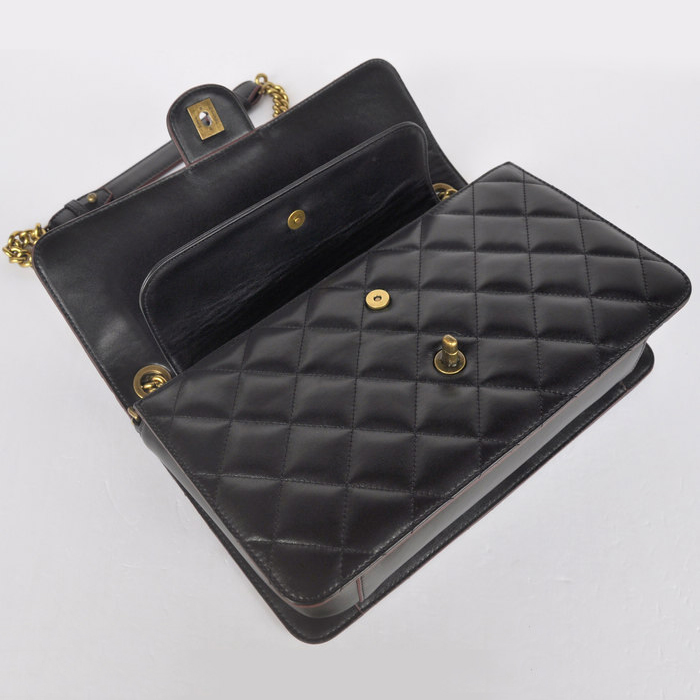 Chanel Flap Shoulder Bag Calfskin Leather A68321 Black