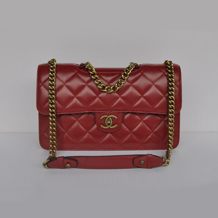 Chanel Flap Shoulder Bag Calfskin Leather A68321 Claret