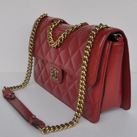 Chanel Flap Shoulder Bag Calfskin Leather A68321 Claret