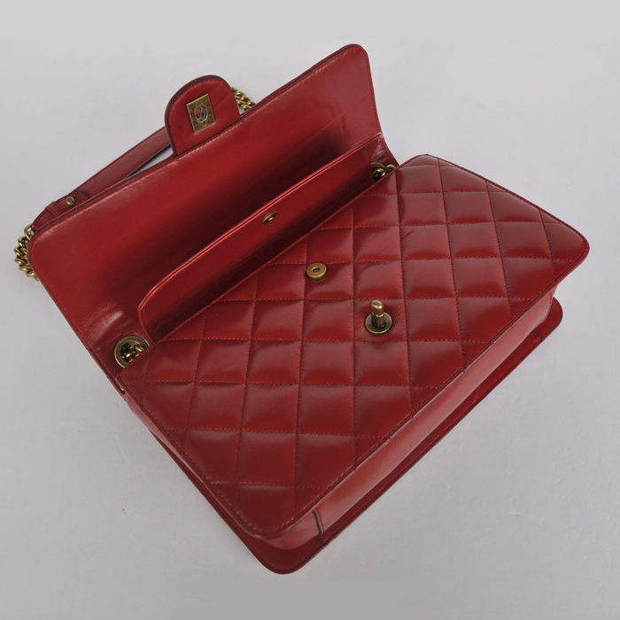 Chanel Flap Shoulder Bag Calfskin Leather A68321 Claret