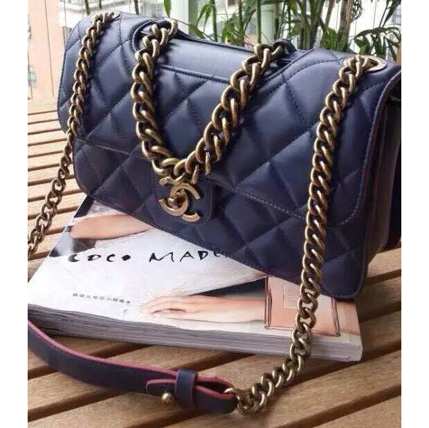 Chanel Flap Shoulder Bag Original leather A27509 Blue