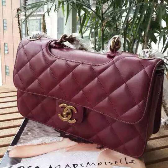 Chanel Flap Shoulder Bag Original leather A27509 Claret