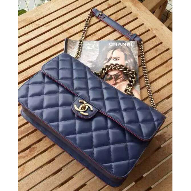 Chanel Flap Shoulder Bag Original leather A78506 Blue