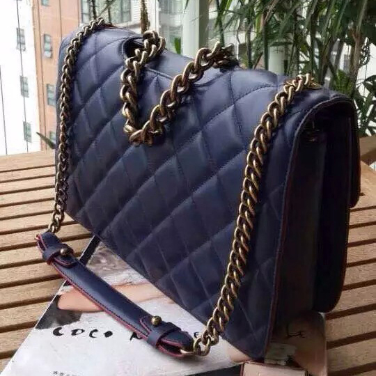 Chanel Flap Shoulder Bag Original leather A78506 Blue