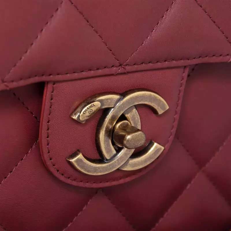 Chanel Flap Shoulder Bag Original leather A78506 Claret