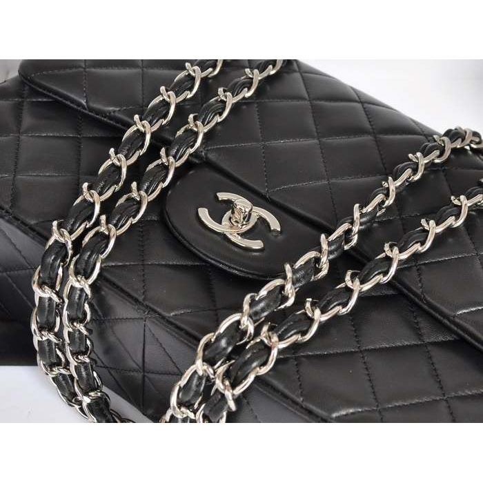 Chanel Jumbo Classic Original Lambskin leather Flap Bag A36076 Black