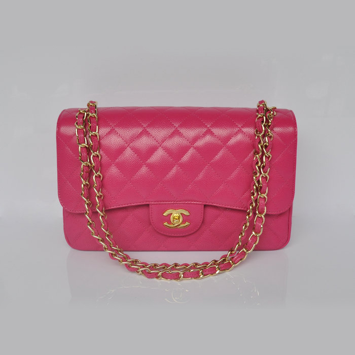 Chanel Jumbo Quilted Classic Caviar leather Flap Bag A58600 Rose Gold