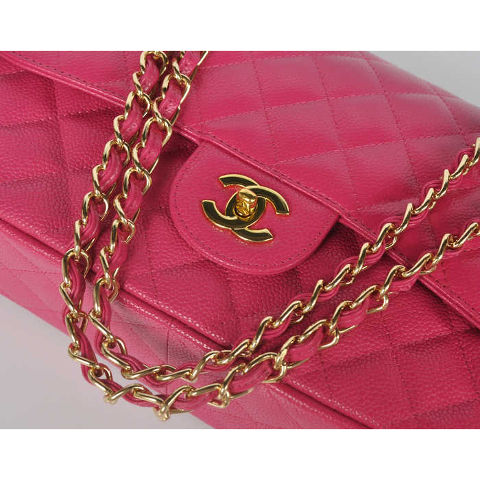 Chanel Jumbo Quilted Classic Caviar leather Flap Bag A58600 Rose Gold