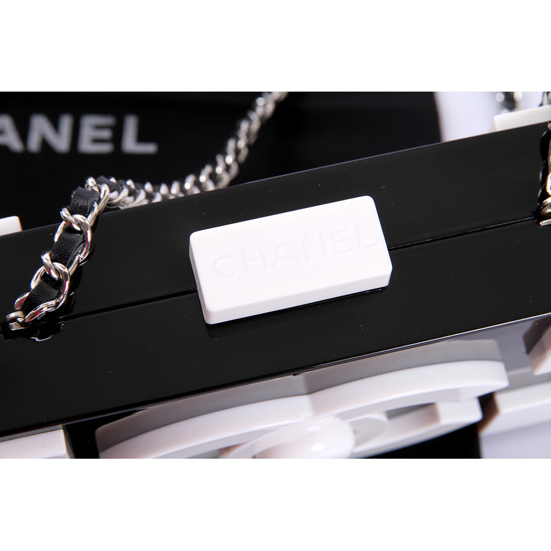 Chanel Lego Clutch A37010 Black&White