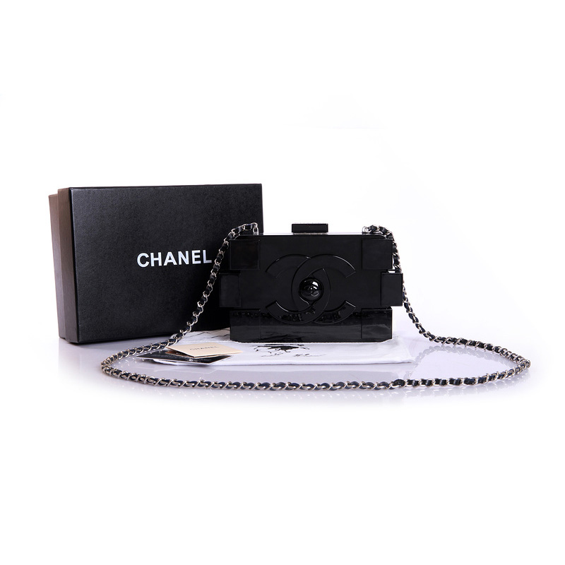 Chanel Lego Clutch A37010 Black