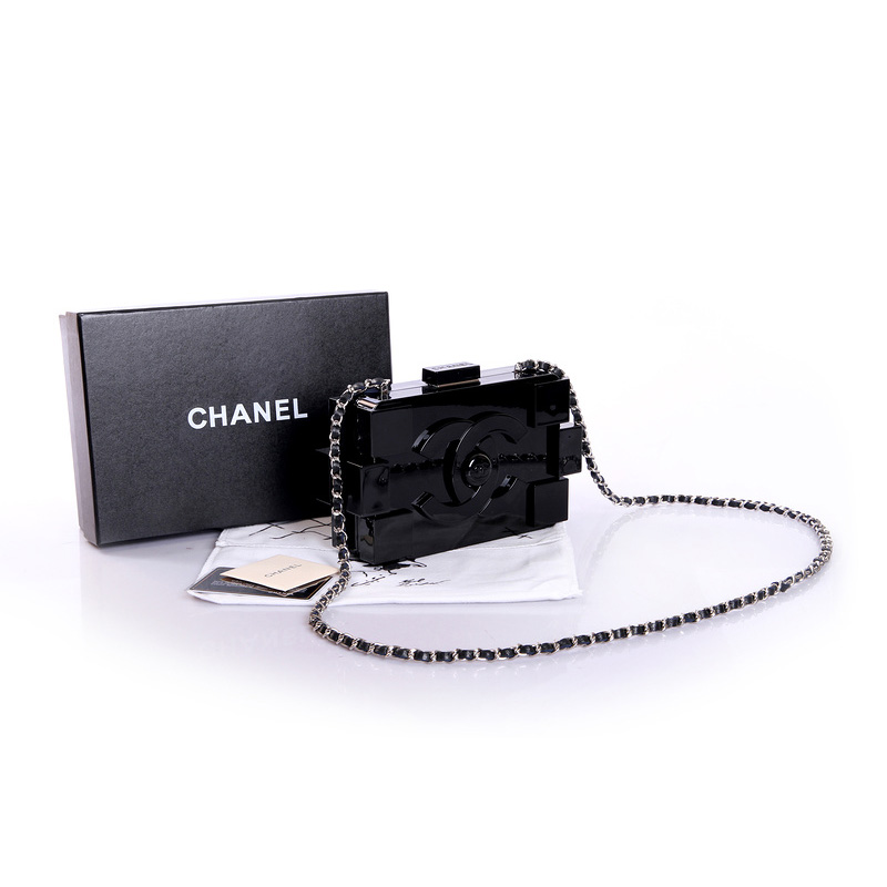 Chanel Lego Clutch A37010 Black