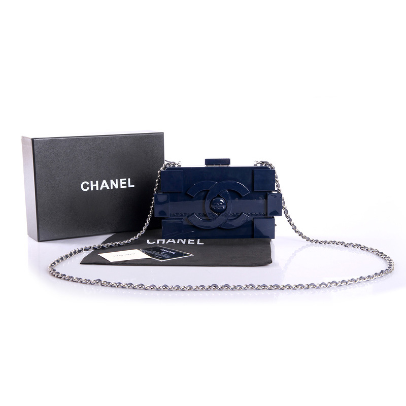 Chanel Lego Clutch A37010 Dark Blue