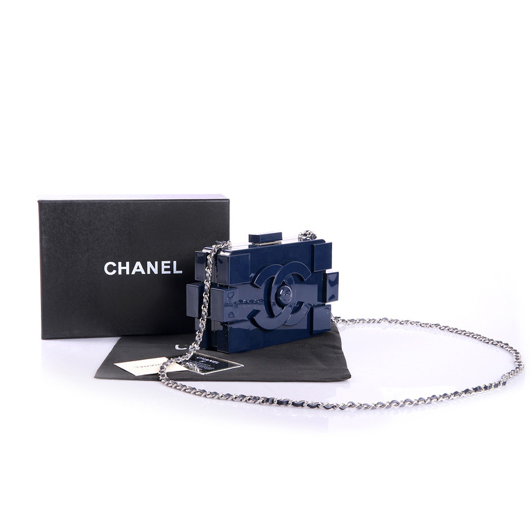 Chanel Lego Clutch A37010 Dark Blue