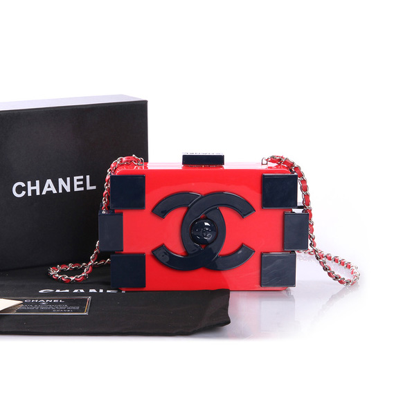 Chanel Lego Clutch A37010 Red&RoyalBlue