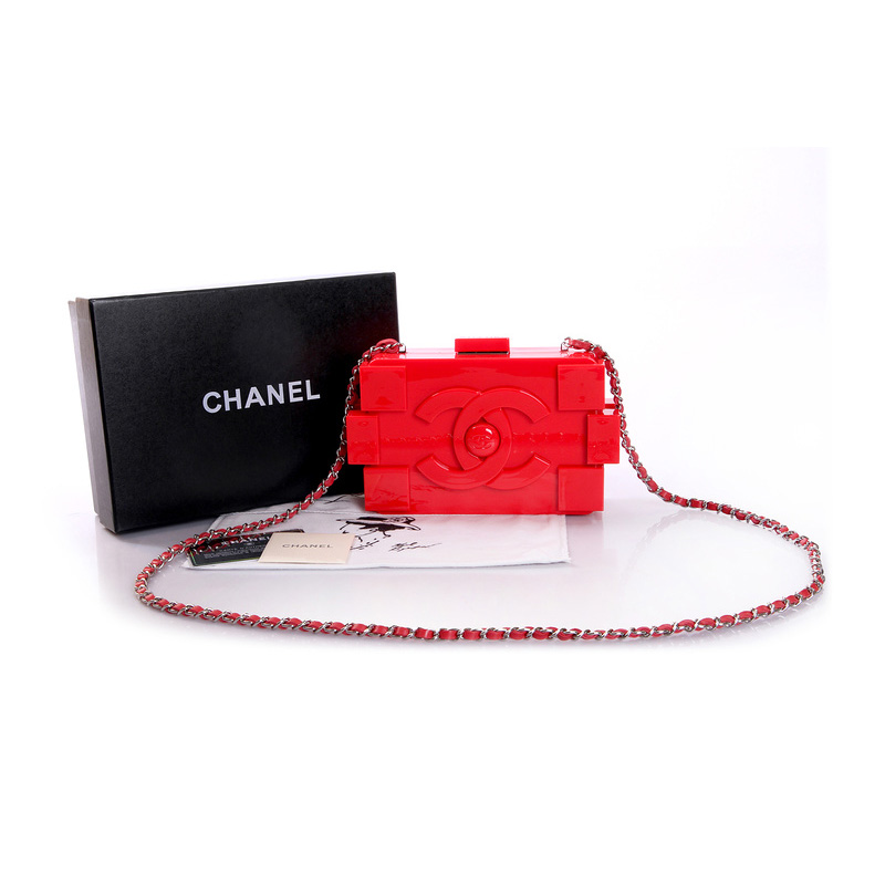 Chanel Lego Clutch A37010 Red