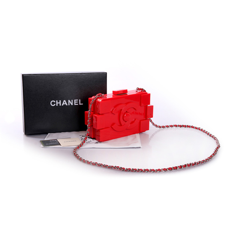 Chanel Lego Clutch A37010 Red