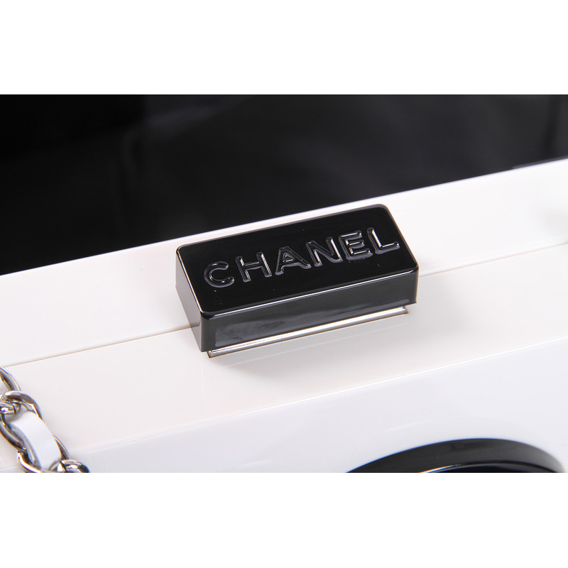 Chanel Lego Clutch A37010 White&Black