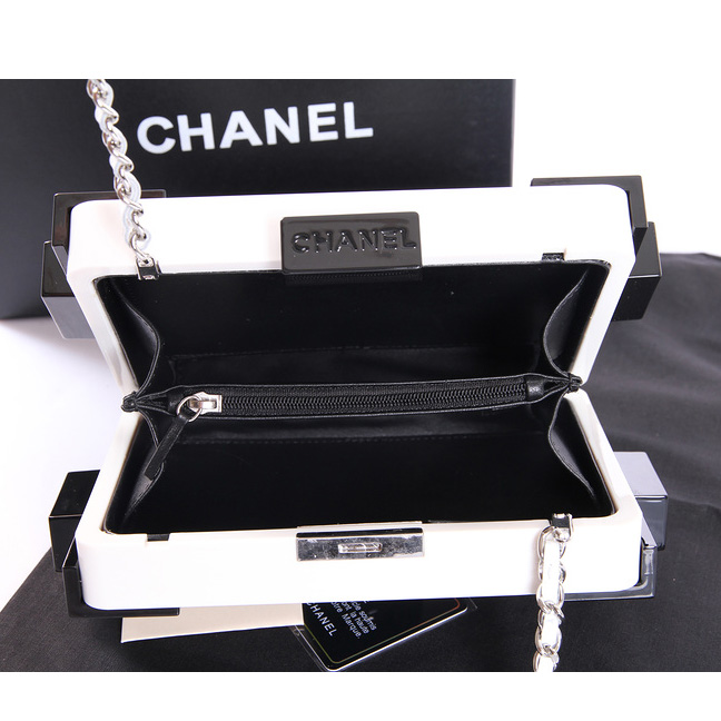 Chanel Lego Clutch A37010 White&Black