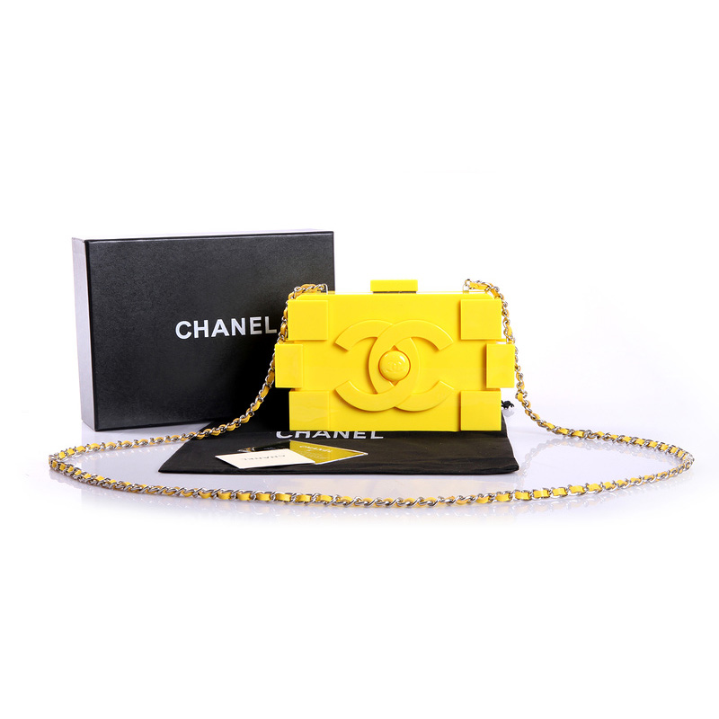 Chanel Lego Clutch A37010 Yellow