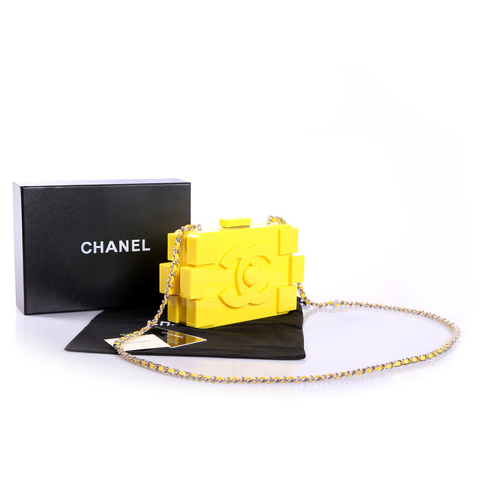 Chanel Lego Clutch A37010 Yellow