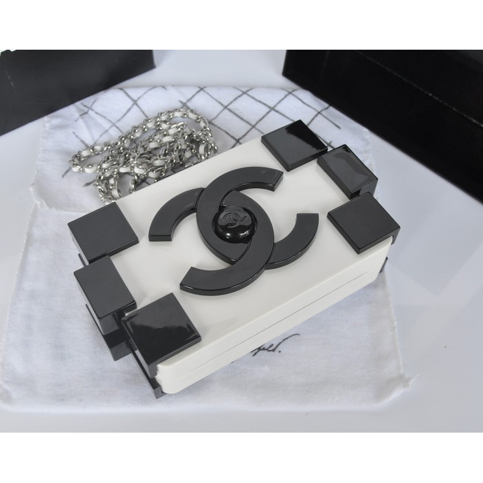 Chanel Lego Clutch A37013 Black&White