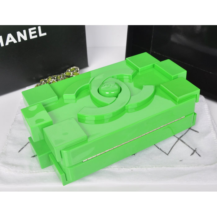 Chanel Lego Clutch A37013 GrassGreen