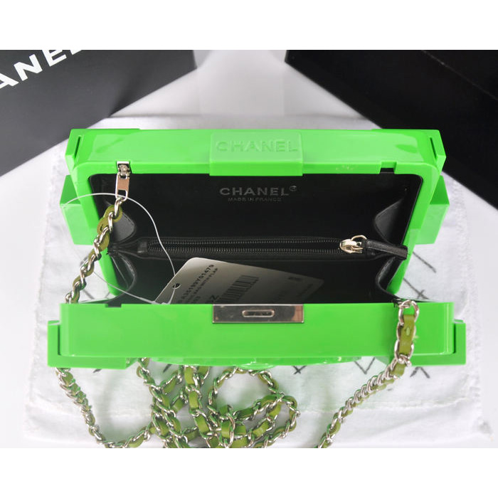 Chanel Lego Clutch A37013 GrassGreen