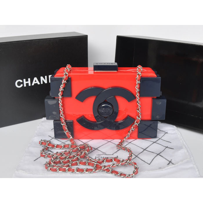 Chanel Lego Clutch A37013 Red&RoyalBlue