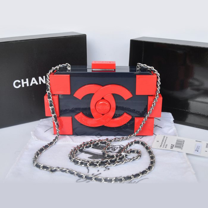 Chanel Lego Clutch A37013 Red&RoyalBlue