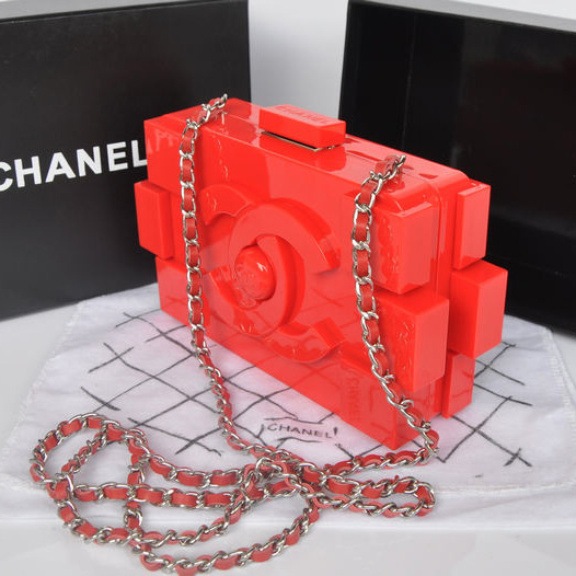 Chanel Lego Clutch A37013 Red